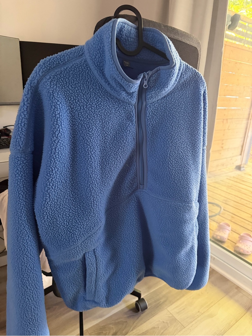 Joe fresh teddy fleece half zip
